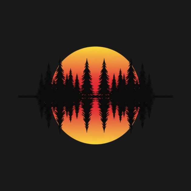 Vintage Forest Trees and Wildlife Nature Scene by ArtistTee ⭐⭐⭐⭐⭐