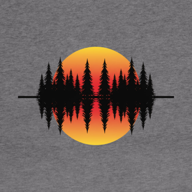 Vintage Forest Trees and Wildlife Nature Scene by ArtistTee ⭐⭐⭐⭐⭐