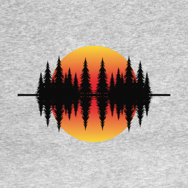 Vintage Forest Trees and Wildlife Nature Scene by ArtistTee ⭐⭐⭐⭐⭐