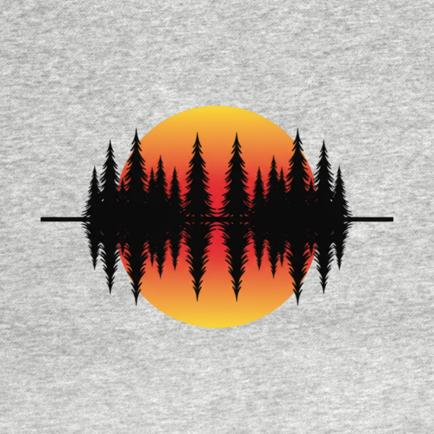 Vintage Forest Trees and Wildlife Nature Scene by ArtistTee ⭐⭐⭐⭐⭐