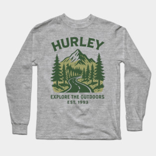 Hurley KY Vintage Evergreen Sunset Eighties Retro 80s 90s Long Sleeve T-Shirt