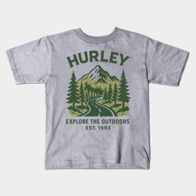 Hurley KY Vintage Evergreen Sunset Eighties Retro 80s 90s Kids T-Shirt by ArtistTee ⭐⭐⭐⭐⭐
