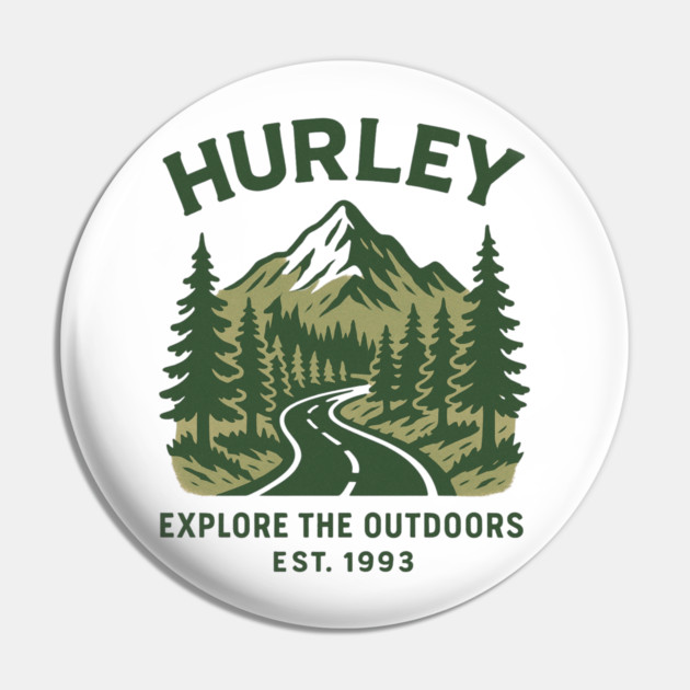 Hurley KY Vintage Evergreen Sunset Eighties Retro 80s 90s Pin by ArtistTee ⭐⭐⭐⭐⭐