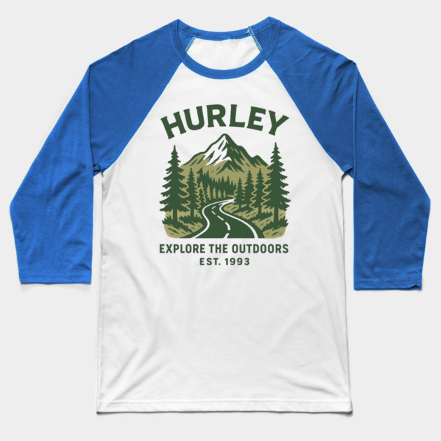 Hurley KY Vintage Evergreen Sunset Eighties Retro 80s 90s Baseball T-Shirt by ArtistTee ⭐⭐⭐⭐⭐