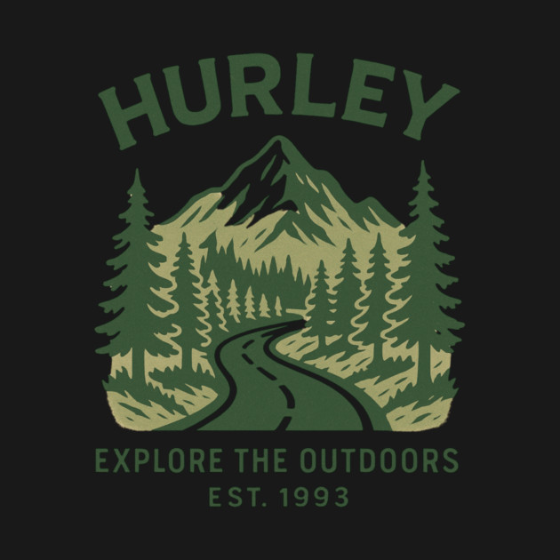 Hurley KY Vintage Evergreen Sunset Eighties Retro 80s 90s by ArtistTee ⭐⭐⭐⭐⭐
