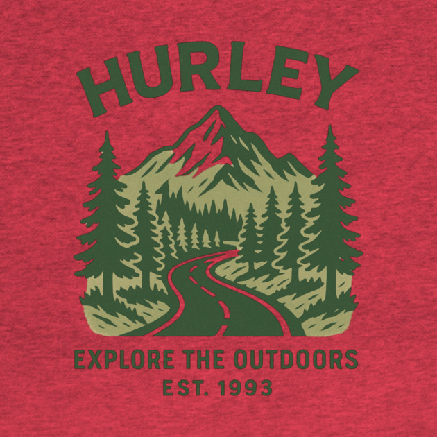 Hurley KY Vintage Evergreen Sunset Eighties Retro 80s 90s by ArtistTee ⭐⭐⭐⭐⭐