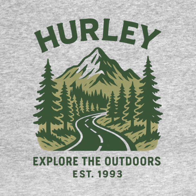 Hurley KY Vintage Evergreen Sunset Eighties Retro 80s 90s by ArtistTee ⭐⭐⭐⭐⭐