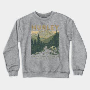 Hurley Kentucky Vintage Retro 80s Sunset Crewneck Sweatshirt