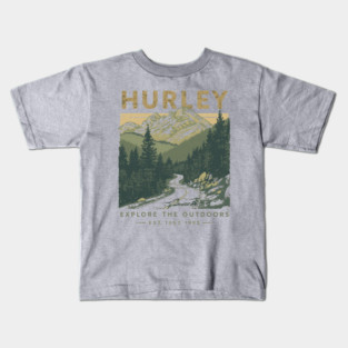 Hurley Kentucky Vintage Retro 80s Sunset Kids T-Shirt