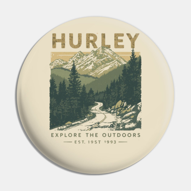 Hurley Kentucky Vintage Retro 80s Sunset Pin by ArtistTee ⭐⭐⭐⭐⭐