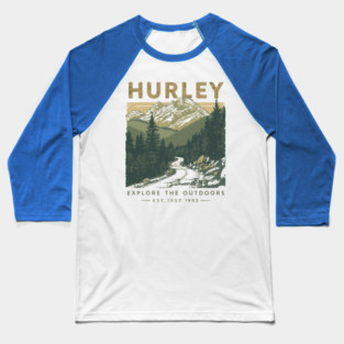 Hurley Kentucky Vintage Retro 80s Sunset Baseball T-Shirt
