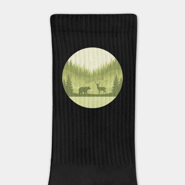 Forest Retro Nature Wildlife Outdoor by ArtistTee ⭐⭐⭐⭐⭐