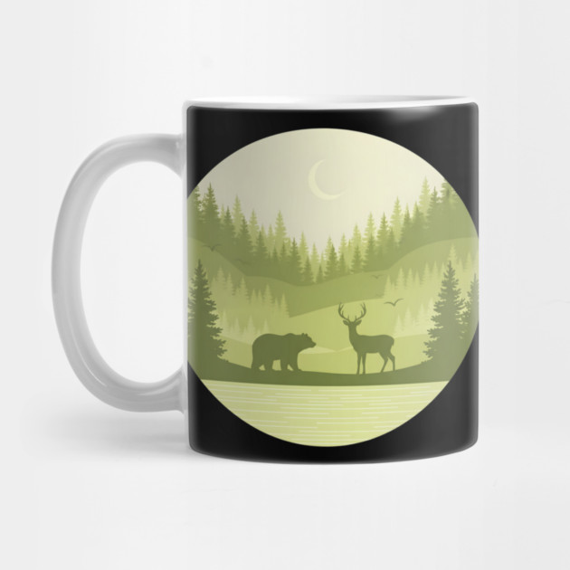 Forest Retro Nature Wildlife Outdoor by ArtistTee ⭐⭐⭐⭐⭐