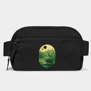 Retro-Forest-Nature-Wildlife-Outdoor-Scene Bag