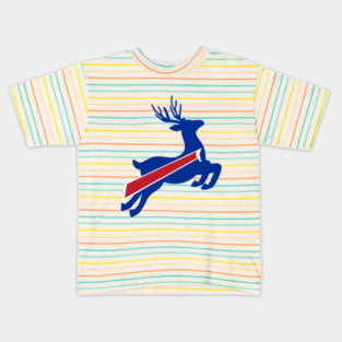 Buffalo Bills Reindeer Christmas Holidays Kids T-Shirt