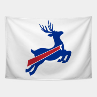 Buffalo Bills Reindeer Christmas Holidays Tapestry