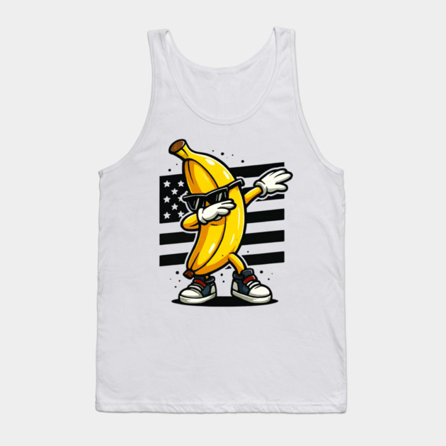 Dabbing Banana with Sunglasses Tank Top by ArtistTee ⭐⭐⭐⭐⭐
