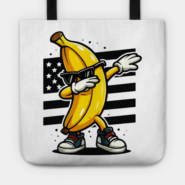 Dabbing Banana with Sunglasses Tote by ArtistTee ⭐⭐⭐⭐⭐