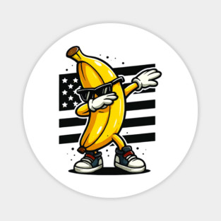 Dabbing Banana with Sunglasses Magnet