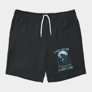 Bigfoot Silhouette Moon Forest Scene Shorts