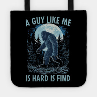 Bigfoot Silhouette Moon Forest Scene Tote