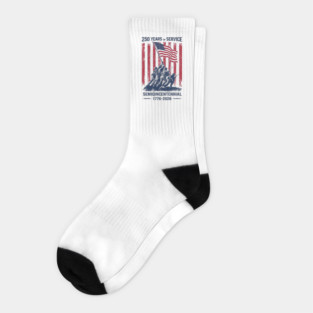 250th Anniversary Celebration 250 Years USA Socks
