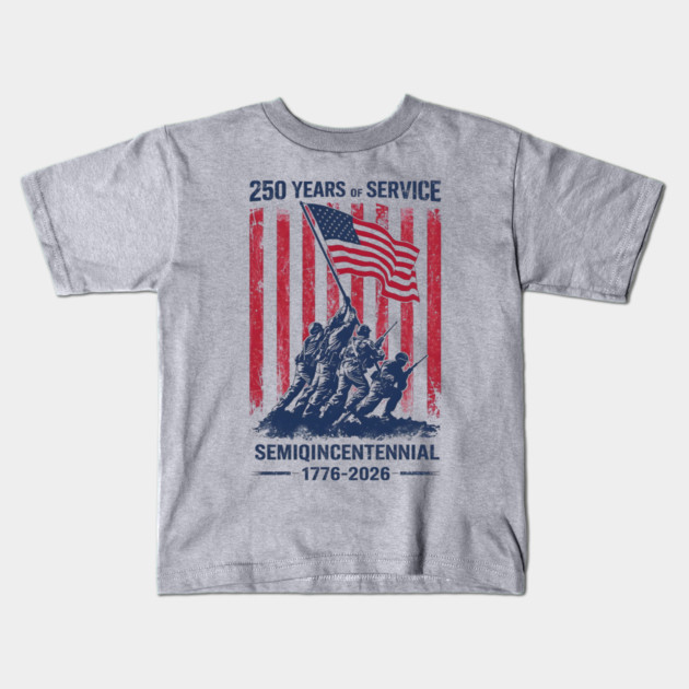 250th Anniversary Celebration 250 Years USA Kids T-Shirt by ArtistTee ⭐⭐⭐⭐⭐