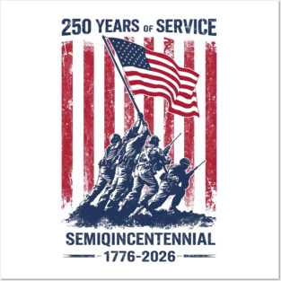 250th Anniversary Celebration 250 Years USA Posters and Art