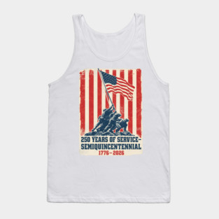 Semiquincentennial Flag Raising Tribute Tank Top
