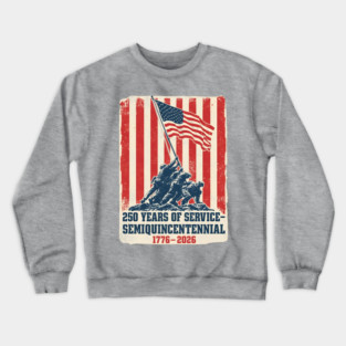 Semiquincentennial Flag Raising Tribute Crewneck Sweatshirt