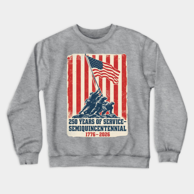 Semiquincentennial Flag Raising Tribute Crewneck Sweatshirt by ArtistTee ⭐⭐⭐⭐⭐