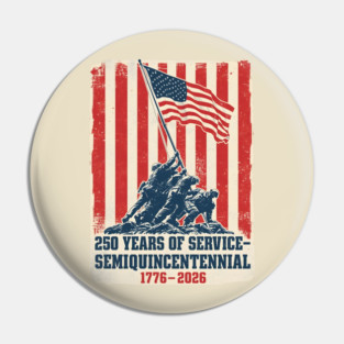 Semiquincentennial Flag Raising Tribute Pin