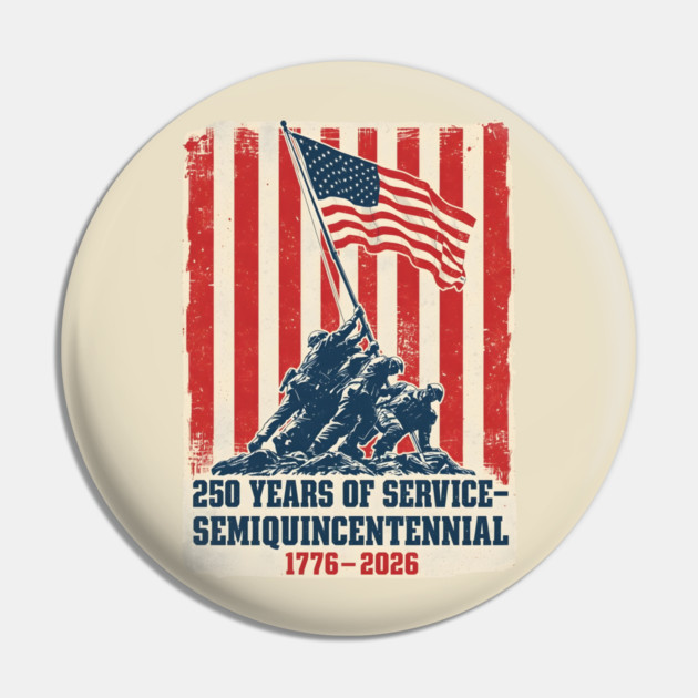 Semiquincentennial Flag Raising Tribute Pin by ArtistTee ⭐⭐⭐⭐⭐
