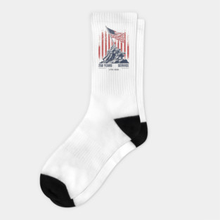USA 250th Anniversary Celebration 1776-2026 Socks