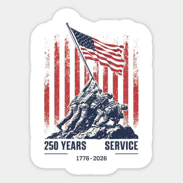 USA 250th Anniversary Celebration 1776-2026 Sticker by ArtistTee ⭐⭐⭐⭐⭐
