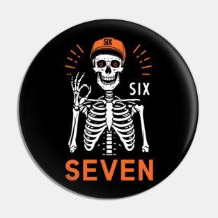 Skeleton Hand Gesture With Six Seven Pin