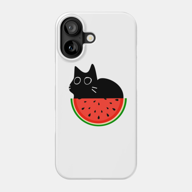 Watermelon Cat Phone Case by Champanie's Store
