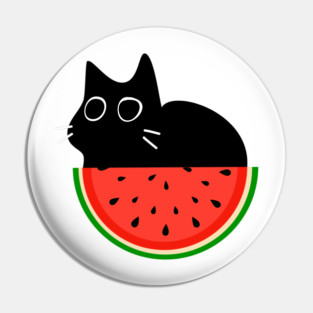 Watermelon Cat Pin
