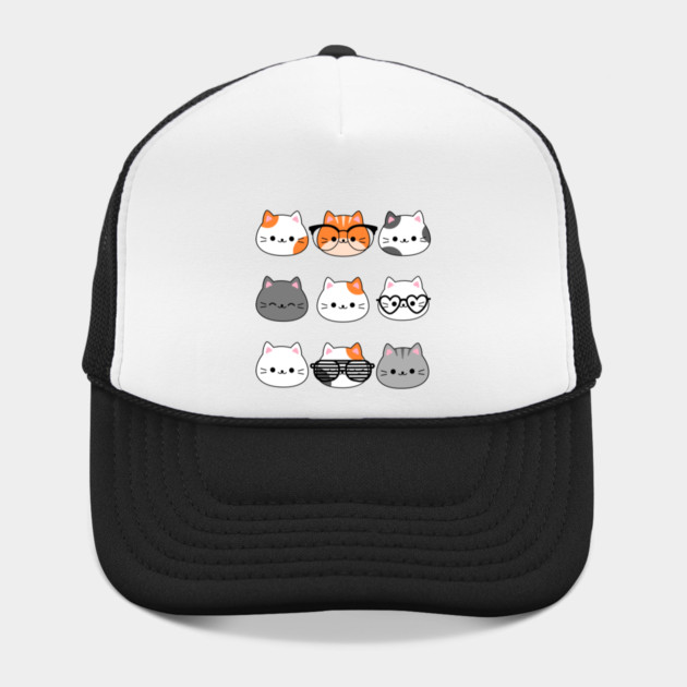 Adorable Kawaii Cat Faces by Champanie's Store