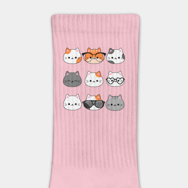 Adorable Kawaii Cat Faces by Champanie's Store