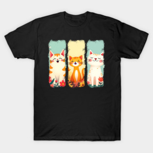 Adorable Happy Cats T-Shirt