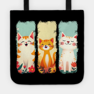 Adorable Happy Cats Tote