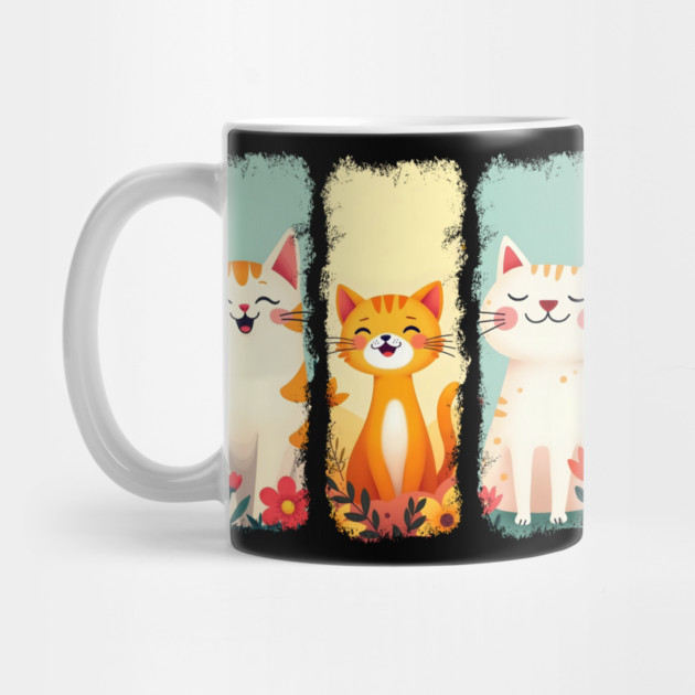 Adorable Happy Cats by Champanie's Store