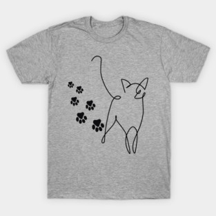 Cute Paw Print Trail T-Shirt