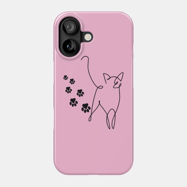 Cute Paw Print Trail Phone Case by Champanie's Store