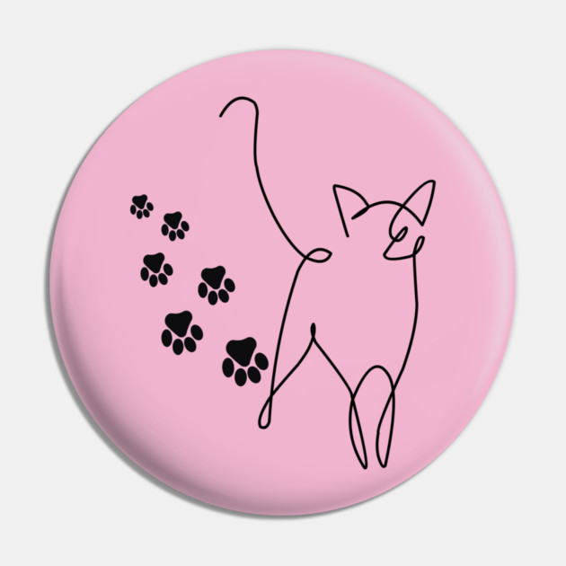 Cute Paw Print Trail Pin by Champanie's Store