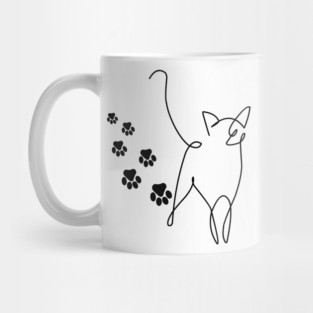 Cute Paw Print Trail Mug