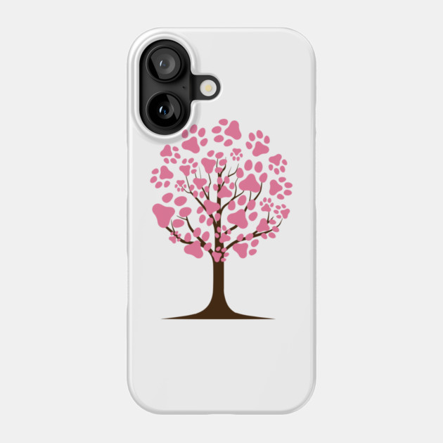 Paw Blossom Tree Phone Case by Champanie's Store