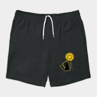 Black Cat & Sunflower Shorts