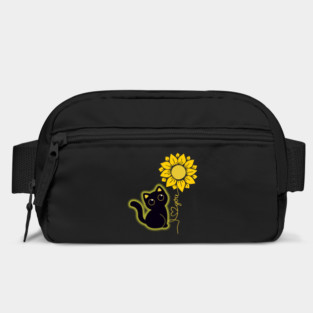 Black Cat & Sunflower Bag